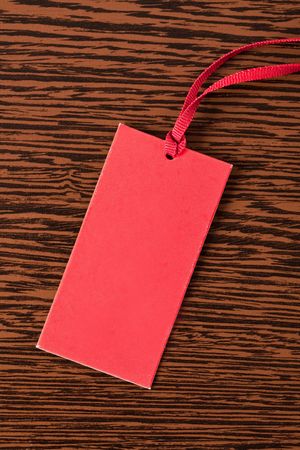 price tag on wooden backgroundの写真素材