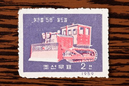 photo shot of chinese postage stampの写真素材