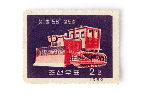photo shot of chinese postage stampの写真素材
