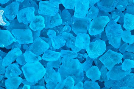 photo shot of blue bath saltの写真素材