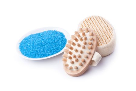 photo shot of spa items