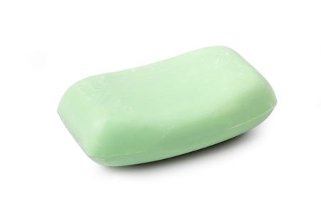 the color soap on white backgroundの写真素材