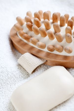 photo shot of spa itemsの写真素材