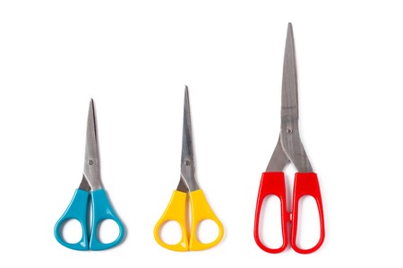 photo shot of set of scissors