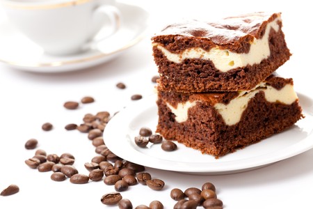 shot of coffee cakeの写真素材