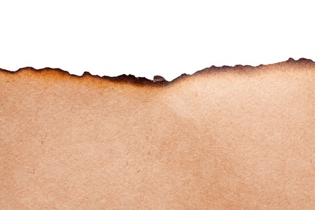 the vintage paper on white backgroundの写真素材