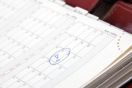  the 13th friday in diaryの写真素材