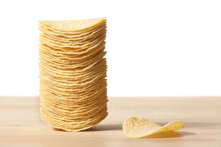 potato chipsの写真素材