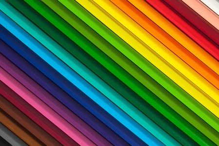 shot of colorful background with crayons