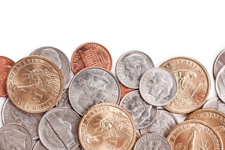 american coins background