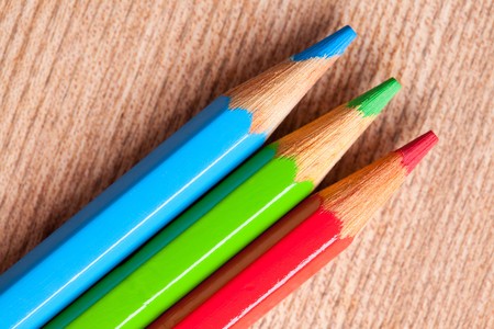 photo shot of crayons as rgb colorの写真素材