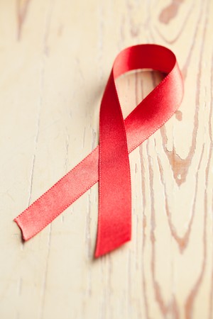  aids awareness red ribbon の写真素材