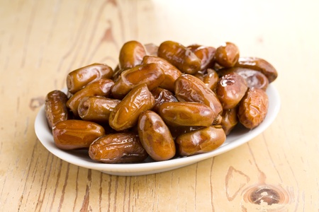 dried dates on kitchen table