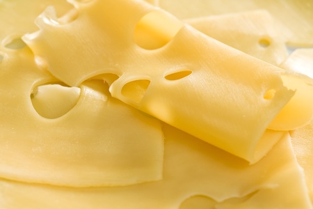 photo shot of tasty slices cheese