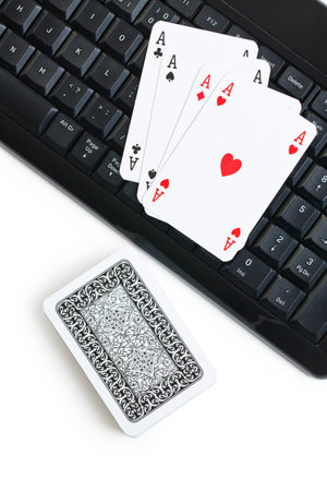 online poker gambling . poker cardsのeditorial素材