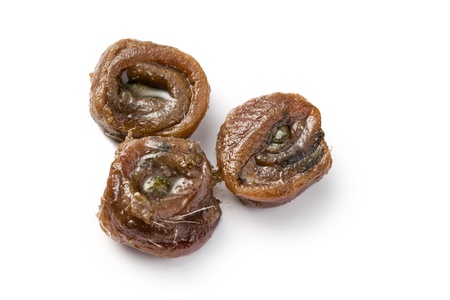 the rolled anchovy with capers