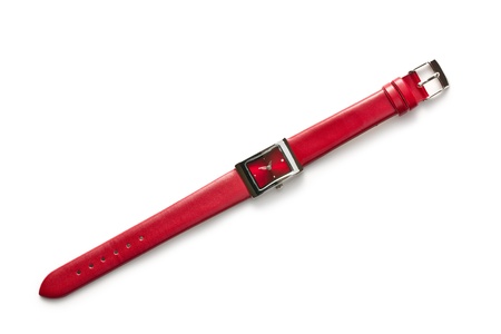 ladies watch on white background