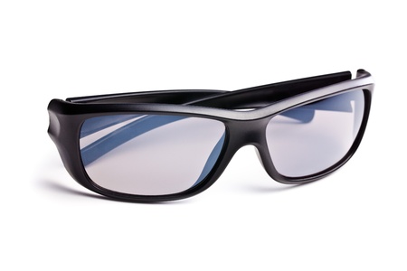 sunglasses on white background. studio shot