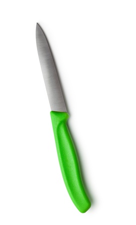 kitchen knife on white backgroundの写真素材
