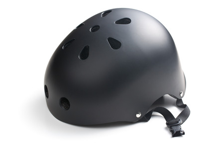bike helmet on white background