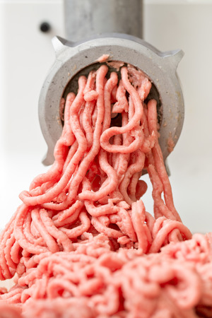 detail of a minced meat