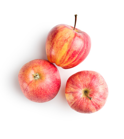 Tasty fresh apples isolated on white background.の写真素材