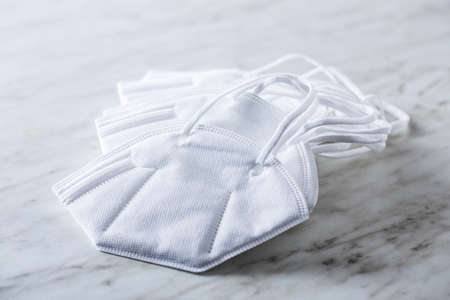 KN95 face mask. FFP2 mask as protection. virus mask