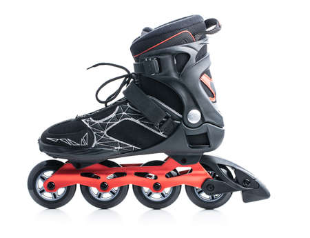 Inline roller skates isolated on white background.