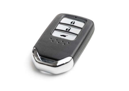 Wireless car key. Carkey isolated on white backround.の写真素材