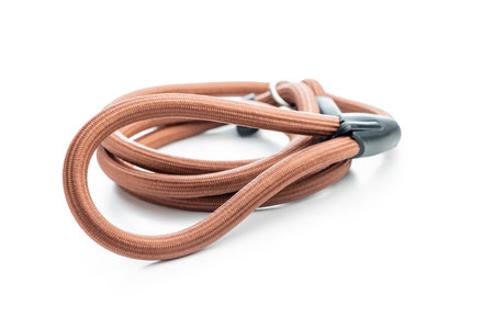 Nylon pet leash isolated on the white background.の写真素材