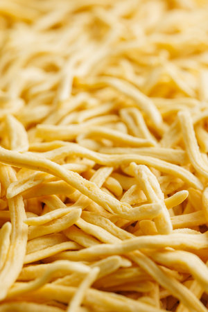 A lot of uncooked spaetzle paste.