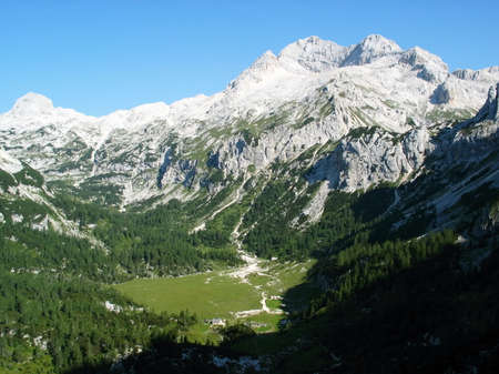 Mountains and skyの写真素材