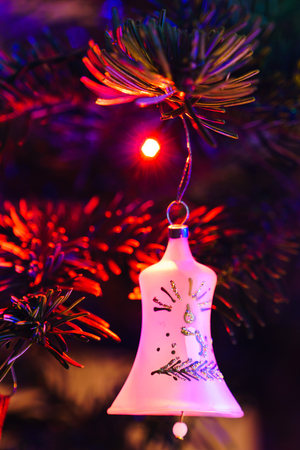 Decorated Christmas treeの写真素材