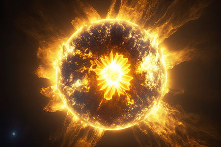 space scene with planets. Generative a.i.の素材