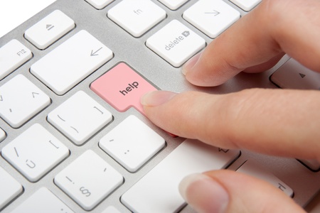 Keyboard with keypad help - IT support concept