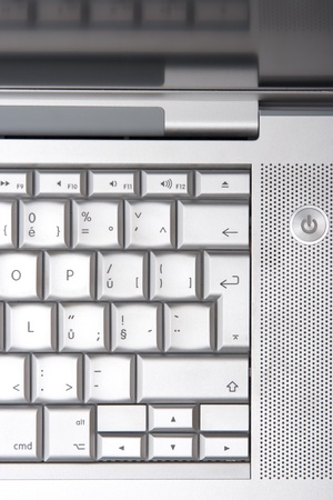 Part of laptop keyboard and displayの写真素材