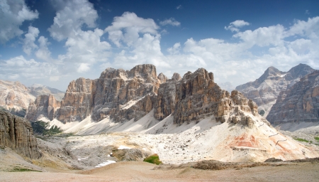 Dolomites, Lagazuio Gran and Le Tofane and neighbourhoodの写真素材