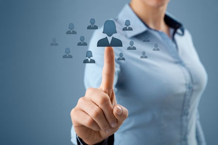 Woman human resources officer realize gender equality by choosing woman employee. Women in business, CRM, data mining and gender equality quotes concept also.
の写真素材