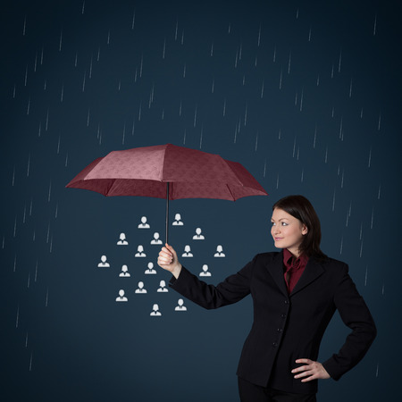 Insurance, customer care or labor union concepts の写真素材