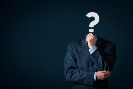 Do you have a question? Business is full of questions concept.の写真素材