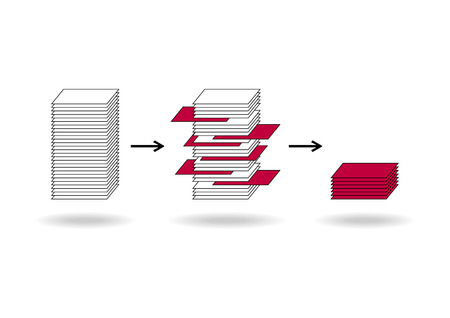 Data mining (dataminig) process and big data analysis (bigdata) issue scheme.のイラスト素材