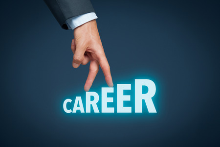 Career, personal development, personal and career growth, success, progress, motivation and potential concepts.の写真素材