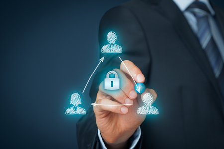 Non-Disclosure Agreement (NDA) business concept. Confidentiality agreement (CA), confidential disclosure agreement (CDA), proprietary information agreement (PIA), or secrecy agreement (SA).の写真素材