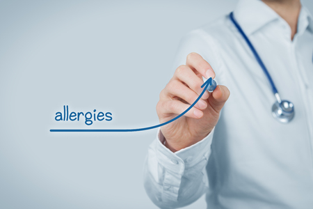 Allergies increasing concept.の写真素材