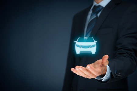 Car (automobile) insurance concepts and another car themes (safety, rent-a-car, carsharing etc.).の写真素材
