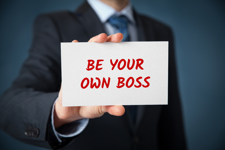 Be your own boss - coach motivate to your own business (and freelance).の写真素材