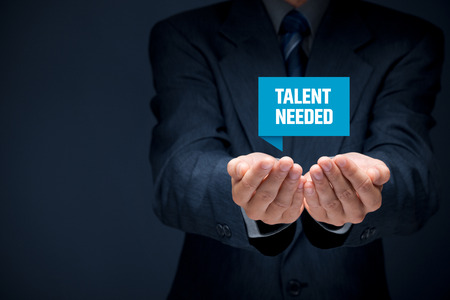 Talent needed - human resources concept. Recruiter search talented employees.の写真素材