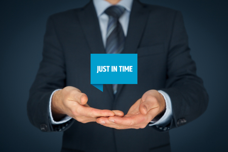 Just in time (JIT) demand (pull) driven inventory system.の写真素材