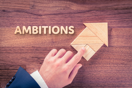 Growing ambitions and personal development concept.の写真素材