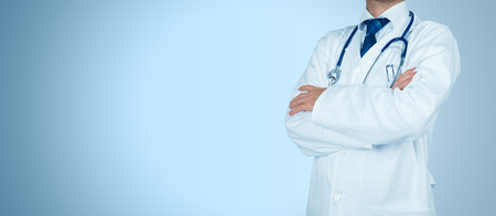 General practitioner doctor - background for medical and healthcare themes.の写真素材